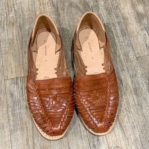 Woven Leather Huarache Sandal | Size 8